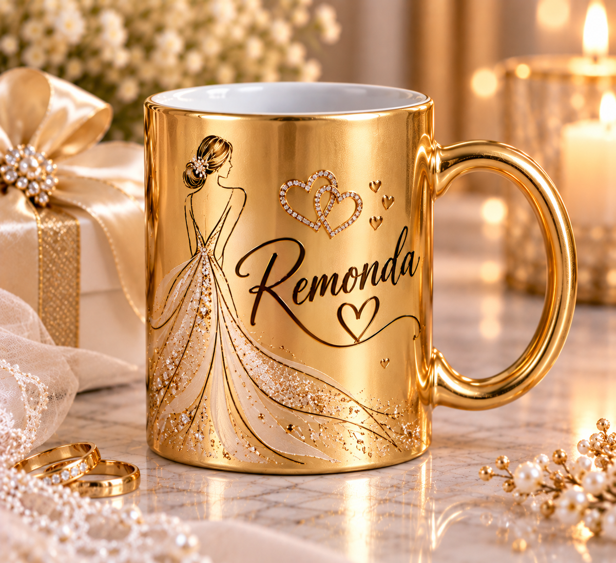 11 oz. Sublimation Ceramic Silver or Gold Mug