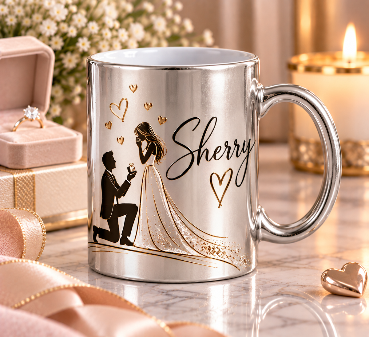 11 oz. Sublimation Ceramic Silver or Gold Mug