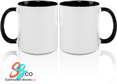 11 oz. Black and White Ceramic Sublimation Mug