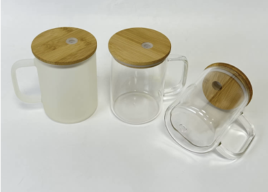 Sublimation Blanks Mug Glass 15 oz Frosted