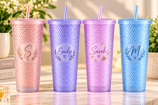 24 oz. Reusable Plastic Double Wall Water Bottle/Tumbler