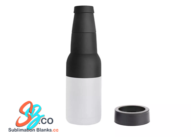 12 oz. White Sublimation Stainless Steel 3 in 1 Bottle/Can Cooler/Thermos
