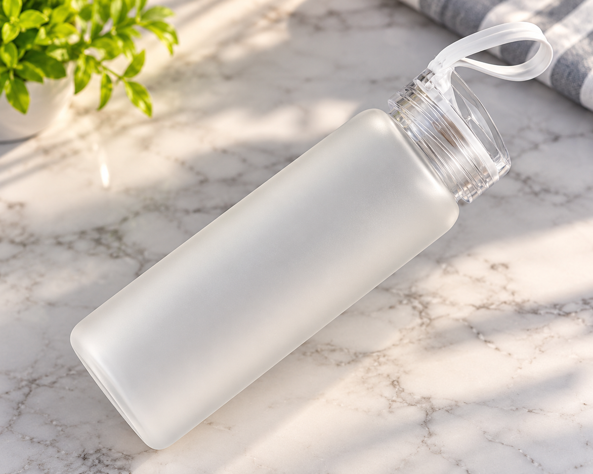 500ml Sublimation Frosted Glass Water Bottle
