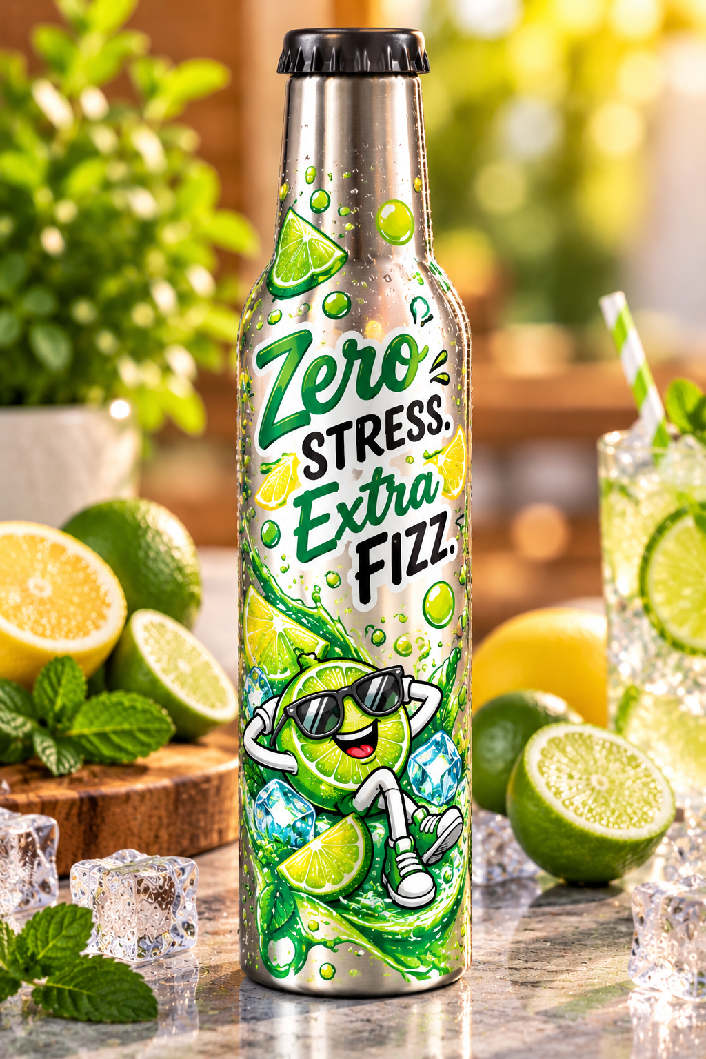 500ml Stainless Steel Sublimation Soda Bottle