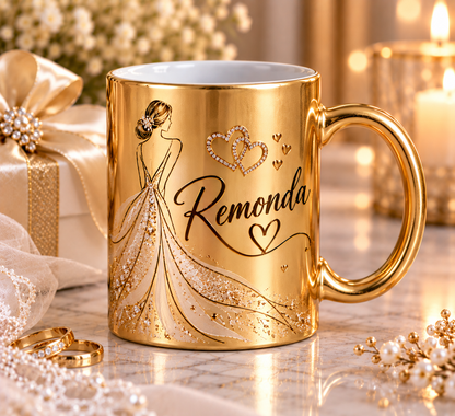 11 oz. Sublimation Ceramic Silver or Gold Mug