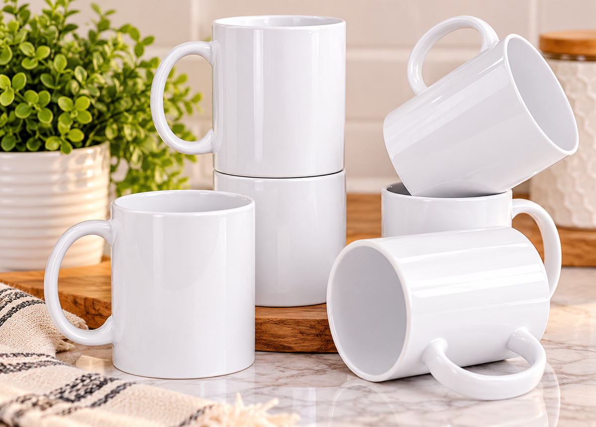 11 oz. Sublimation White Ceramic Mug