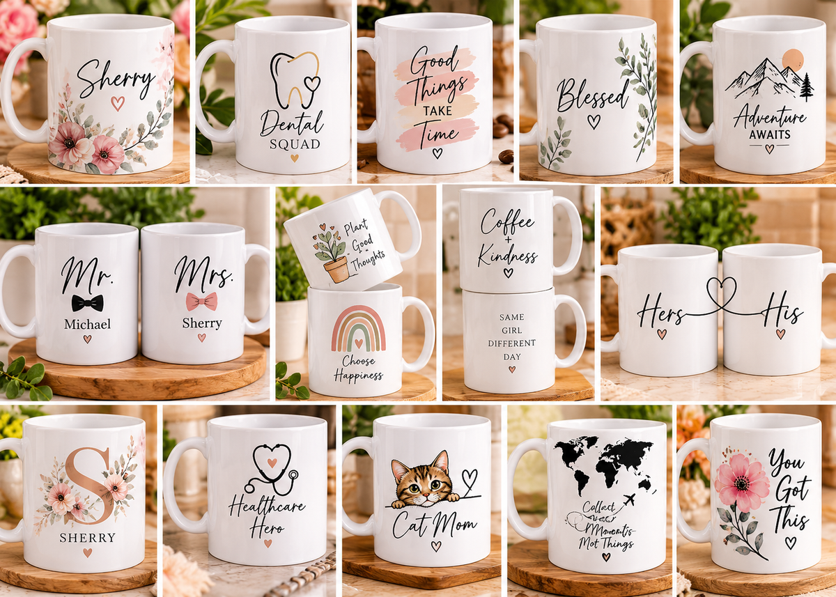 11 oz. Sublimation White Ceramic Mug