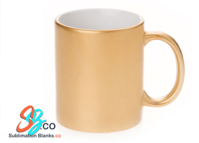 11 oz. Sublimation Ceramic Silver or Gold Mug