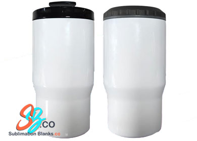 14 oz. Sublimation Stainless Steel Tumbler & Can Cooler with Dual Lids