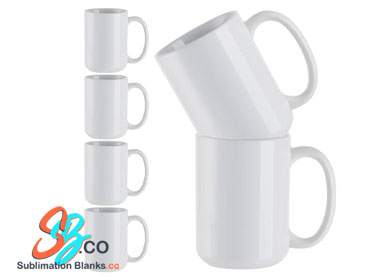 15 oz. Sublimation White Ceramic Mug case 36 mugs