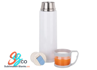 500ml Sublimation Insulated Stainless steel Bottle/Thermos with Cup Lid