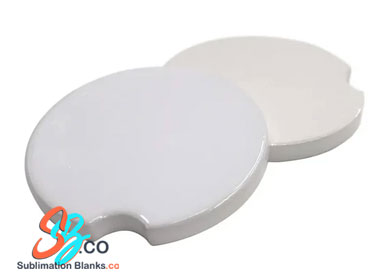 White Ceramic Sublamation car coaster