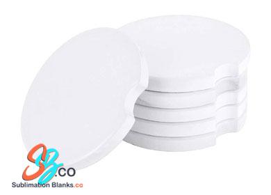 White Ceramic Sublamation car coaster