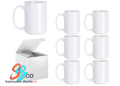 15 oz. Sublimation Ceramic Mug With Box