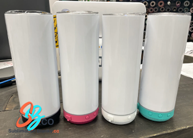 20 oz. Sublimation Stainless Steal Tumbler with Bluetooth Speaker