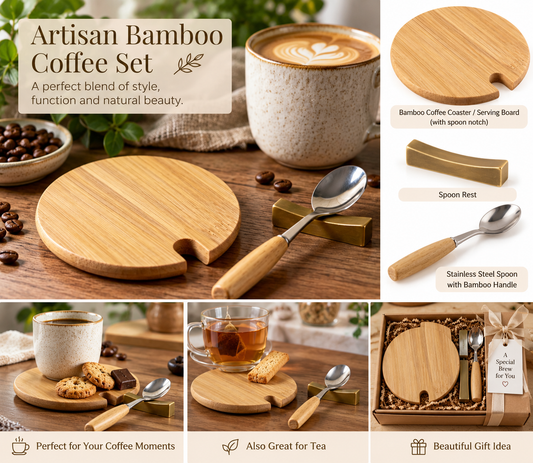Bamboo lid and spoon