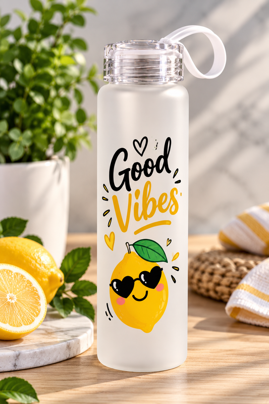 500ml Sublimation Frosted Glass Water Bottle