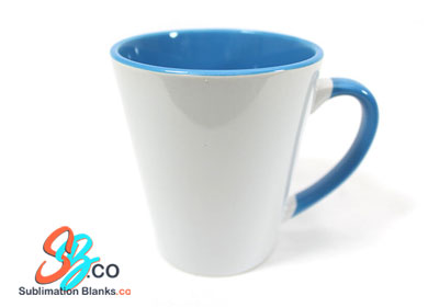 Blue And White Latte Sublimation Mug