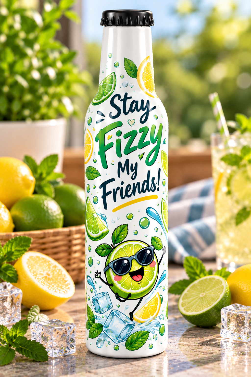 500ml Stainless Steel Sublimation Soda Bottle