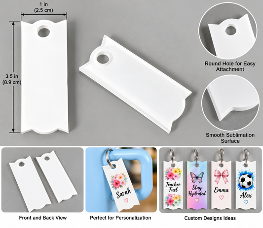 40oz Sublimation Blank Acrylic Tumbler name tag