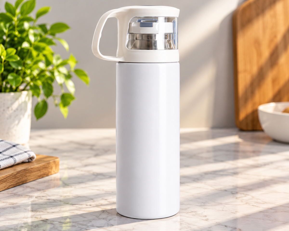 500ml Sublimation Insulated Stainless steel Bottle/Thermos with Cup Lid