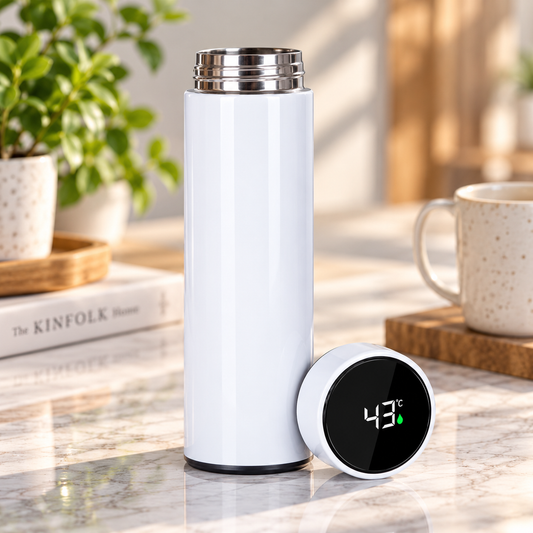 500ml Sublimation Temperature Display Insulated Water Bottle